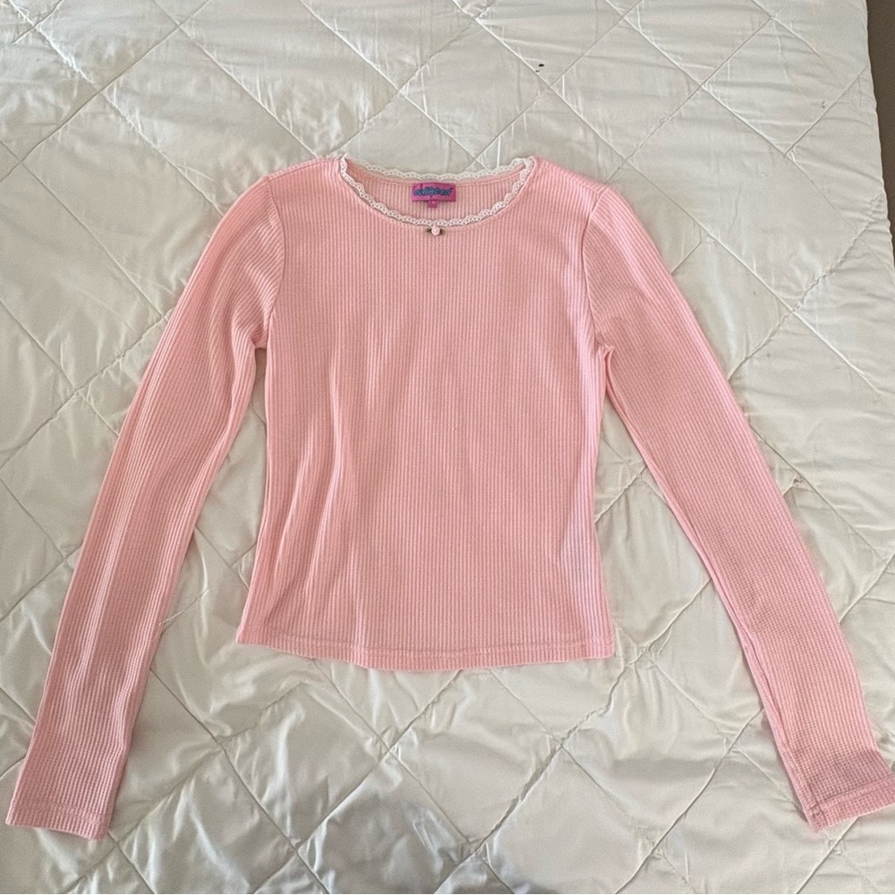 Edikted Pink Long Sleeve Top